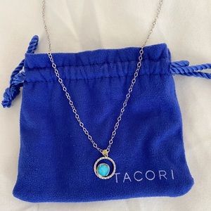 Tacori Silver Bloom Necklace in Neo Turquoise